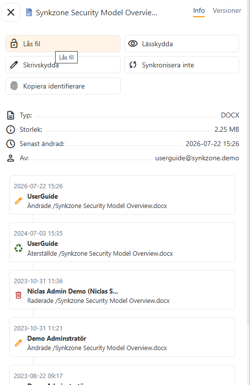 Detaljerad filinformation