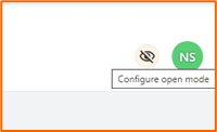 Open mode