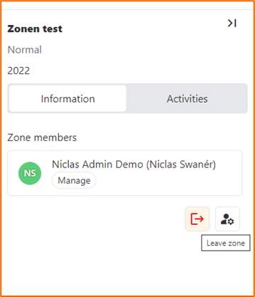 Leave zone