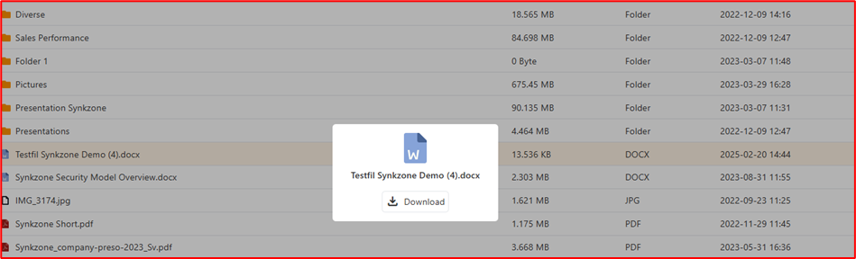 Download file